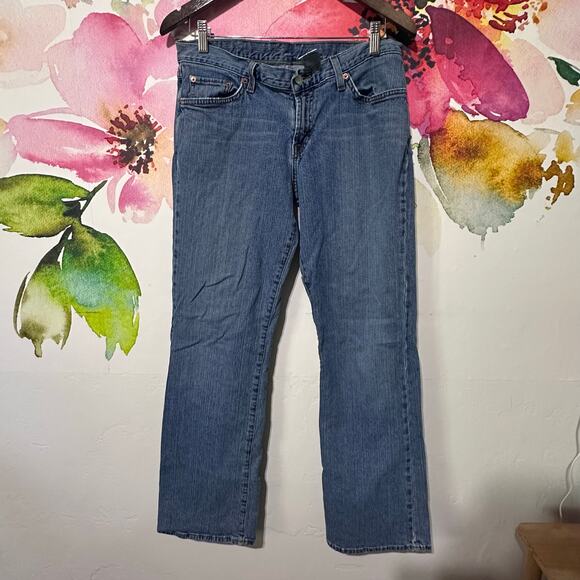 Lucky Brand Denim - Lucky Brand Jeans Womens Size 12/31 Denim Dungarees Made In USA American Vintage